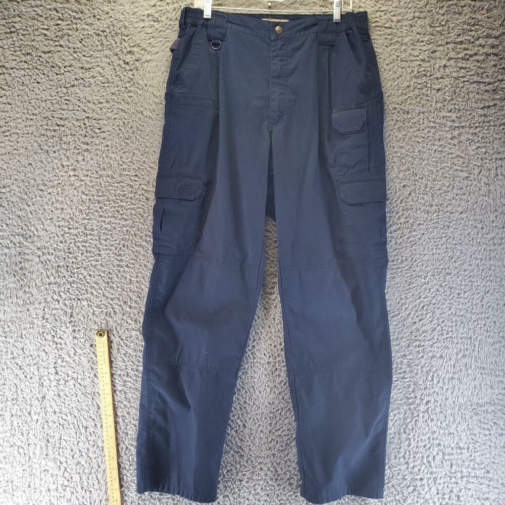 5.11 Tactical Pants Mens 36x34 Navy Blue Cargo Style Ripstop Utility